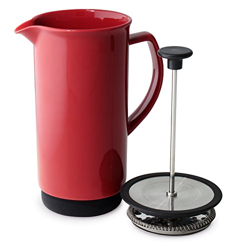 FORLIFE Cafe Style Glass Coffee Tea Press 32-Ounce Black