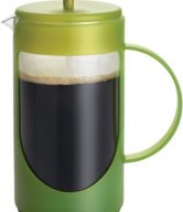 BonJour Coffee Unbreakable Plastic French Press, 12.7-Ounce, Ami-Matin(tm), Green