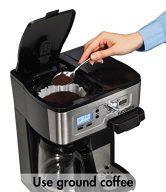 Hamilton Beach Single Serve Coffee Brewer and Full Pot Coffee Maker, FlexBrew (49983A)