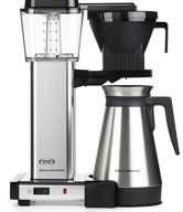 Moccamaster KBGT 10-Cup Coffee Brewer with Thermal Carafe, Polished Silver