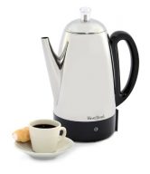 West Bend 54159 Classic Stainless-Steel 12-Cup Percolator