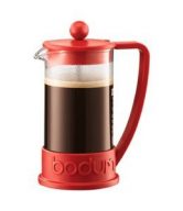 Bodum Brazil French Press 1-Liter 8-Cup Coffee Maker, 34-Ounce, Red