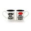Our Name Is Mud 'Mr. Right and Mrs. Always Right' Mugs by Lorrie Veasey, Set of 2