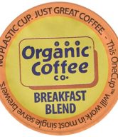 The Organic Coffee Co., Breakfast Blend, 12 OneCup Single Serve Cups