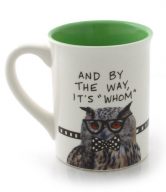 Enesco Hoots N' Howlers by Lorrie Veasey Nerd Owl Mug, 16-Ounce